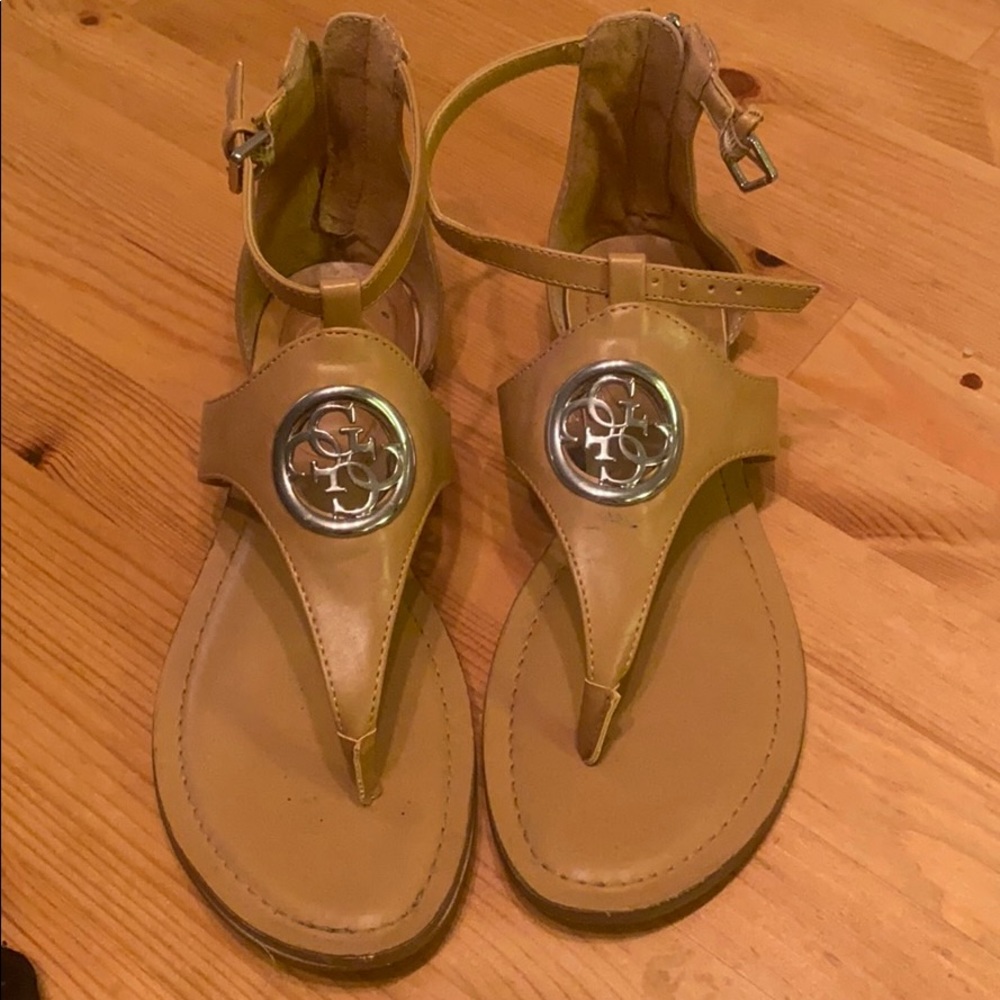 Guess tan sandals